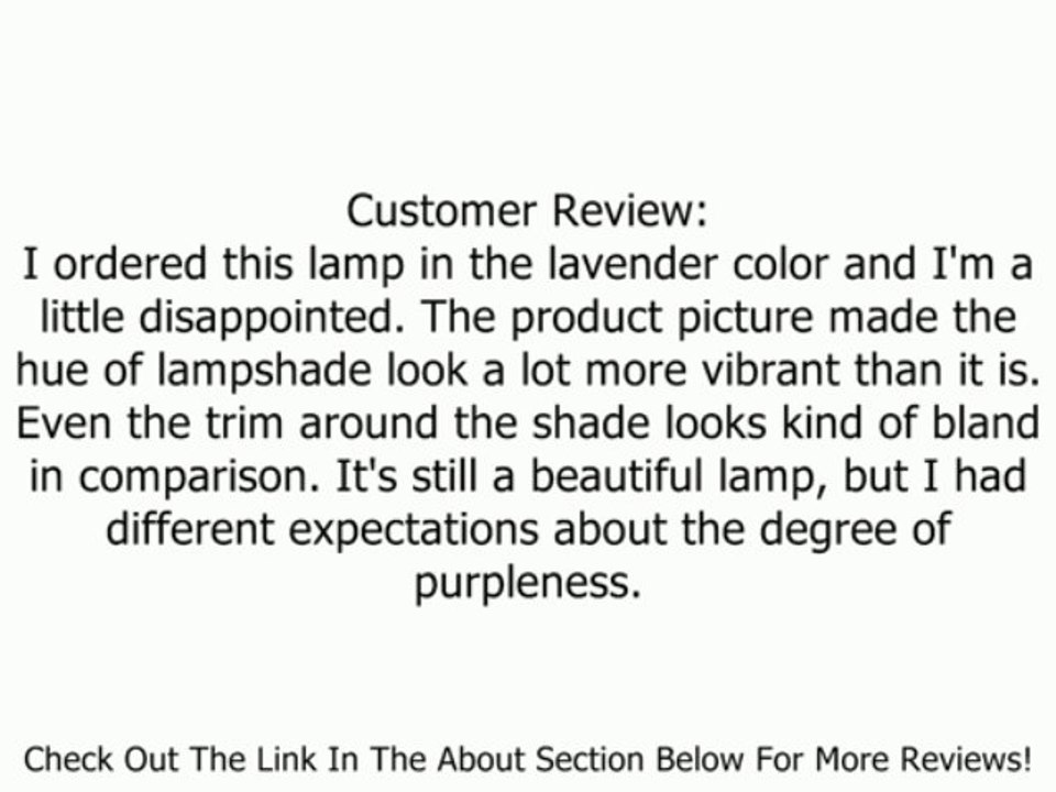 Lite Source LS-20295PS/LAV Sandy Table Lamp, Polished Steel with Lavender Beaded Shade Review