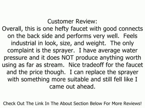 Hardware House H10-5842 Bridgeport Series Single Handle Kitchen Faucet with Spray, Brushed Nickel Review