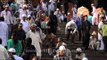 Devotees stepping out from Jama masjid, Old Delhi