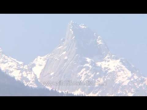 Snow clad peaks of Gangotri; mighty and rugged yet charming