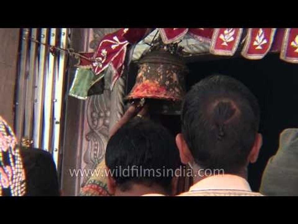 Tolls of bells, beats of drums fill the air of Gangotri dham