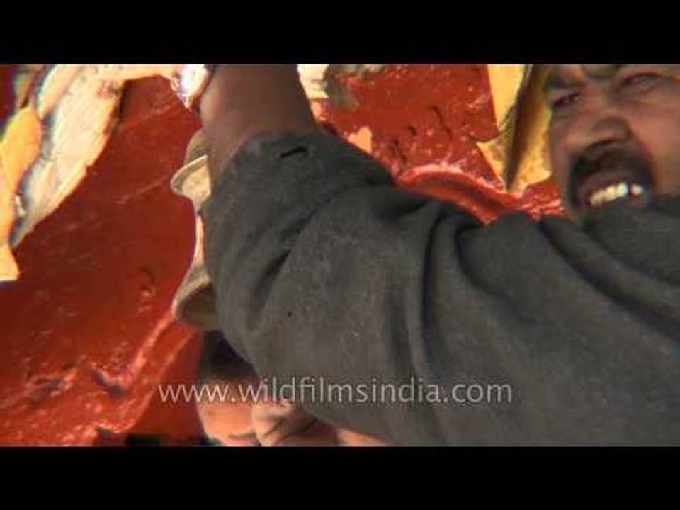 Bells, drums and trumpets to invoke Goddess Durga