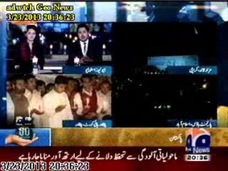 EARTH HOUR 23rd March 2013, Geo News