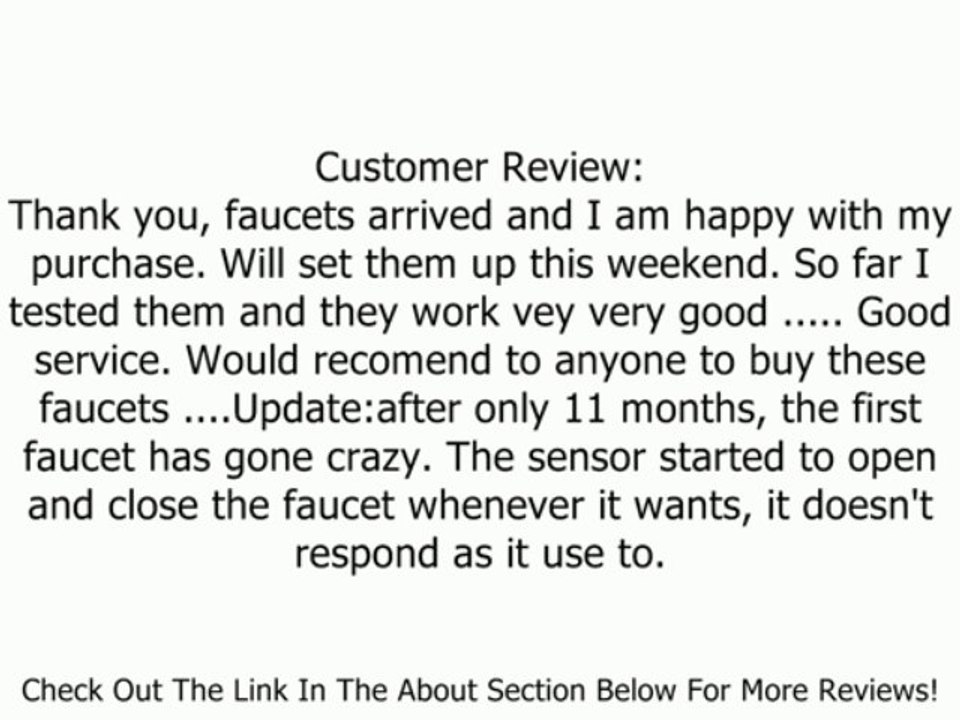 Faucetland 008002301 5" Polished Chrome Automatic Sensor Bathroom Sink Faucet Review