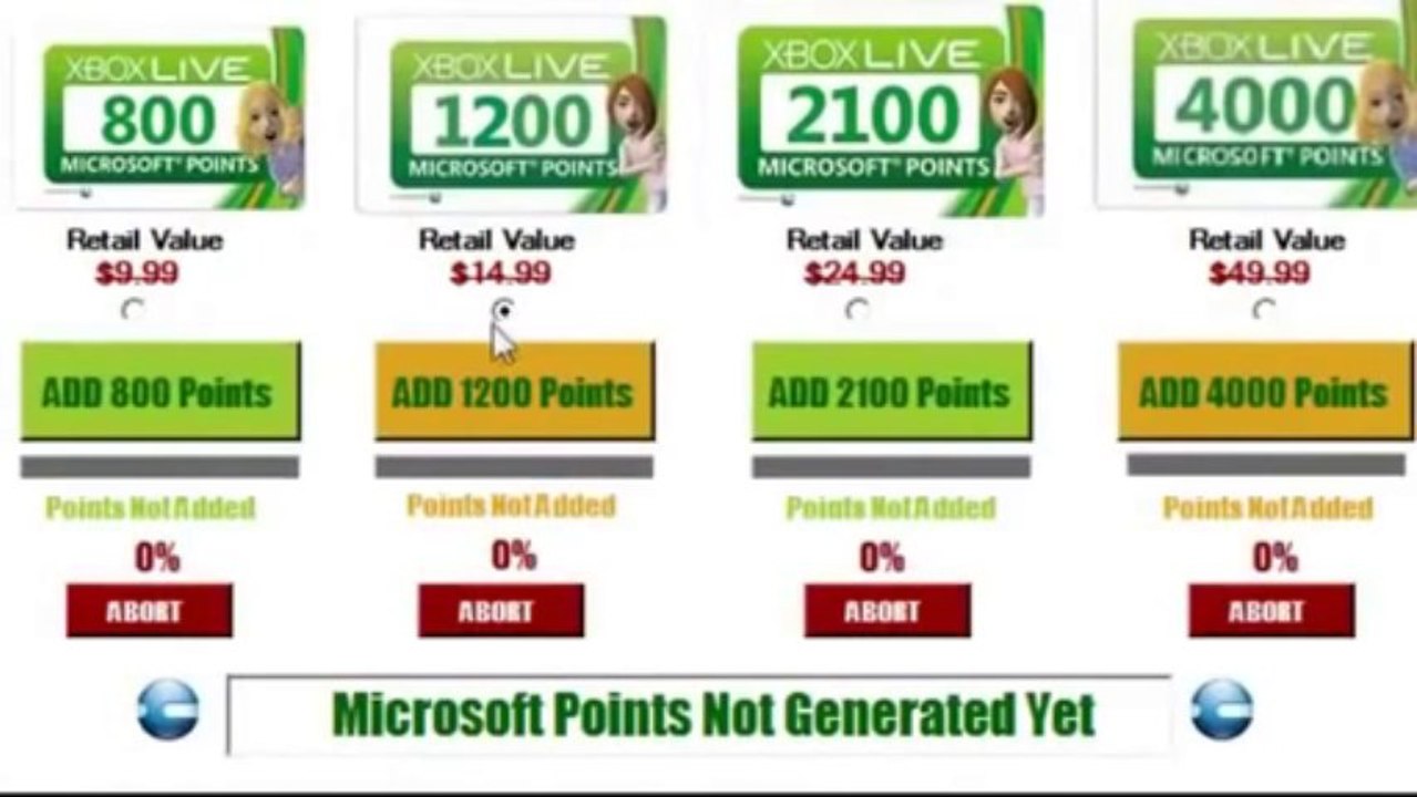 Microsoft Points Generator - Free Microsoft Points Codes August 2013