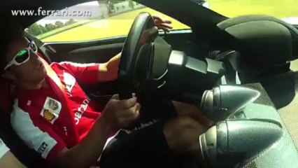 Fernando Alonso gives the LaFerrari a track shakedown