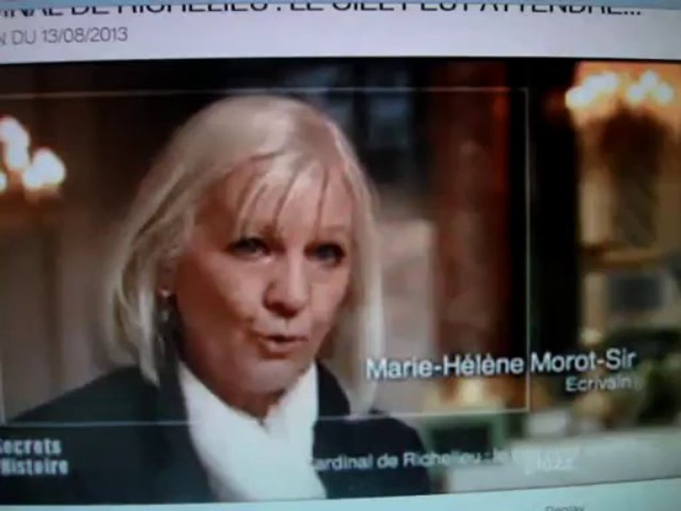 Interview de Marie-Hélène MOROT-SIR  13 août 2013 pour France 2
