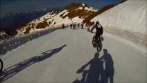 Finale de la descente de VTT Megavalanche filmée à la GoPro!! Alpe d'Huez 2013
