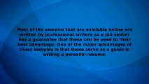 Resume Samples - Importance to consult a sample resume