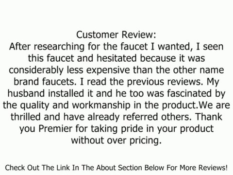 Premier 120027 Sonoma Two-Handle Kitchen Faucet with Matching Side Spray, Chrome Review