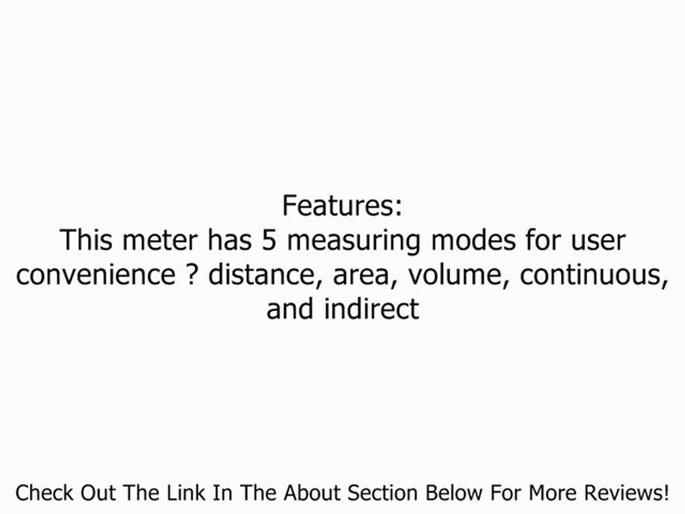 Hitachi UG50Y Digital Laser Meter Review