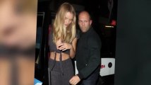 Rosie Huntington-Whiteley Flaunts Her Abs For Dinner With Protective Boyfriend Jason Statham