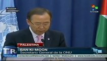 Ki-Moon criticó construcción de asentamientos judíos en Palestina