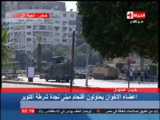 بالفيديو انفعال رئيس نجدة شرطة اكتوبر بسبب محاولة اقتحام النجدة