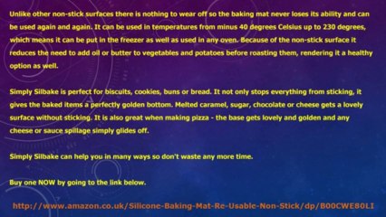 Revolutionary Amazing Silicon Cooking Mat Brought To You By Simply SILBAKE