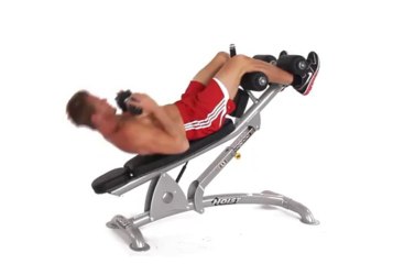 Dumbbell Crunch (Decline Bench)