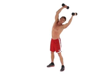 Dumbbell Side Bend (Overhead)