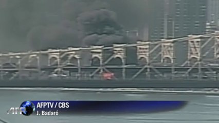 Incêndio em ponte de Nova Iorque