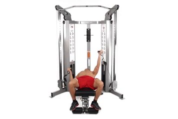 Cable Bench Press (Flat_Underhand Grip_Individual Handles_Alternating)