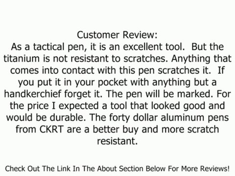 Columbia River Knife and Tool TPENT Elishewitz Tao Pen Tactical Pen Review