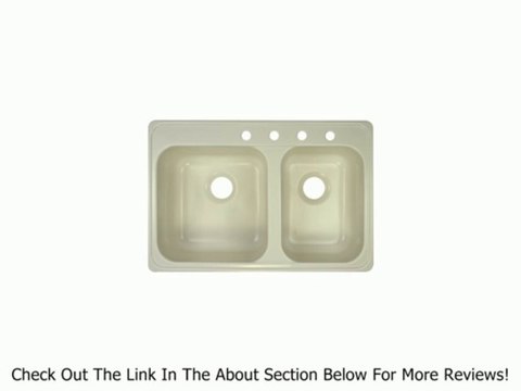 Lyons Industries DKS09P-TB Biscuit Pan Handler Dual Offset Bowl Acrylic Kitchen Sink Review