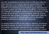 VPH y la Hoja Informativa Hombres
