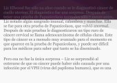 VPH y Cáncer Cervical: Historia de una Mujer