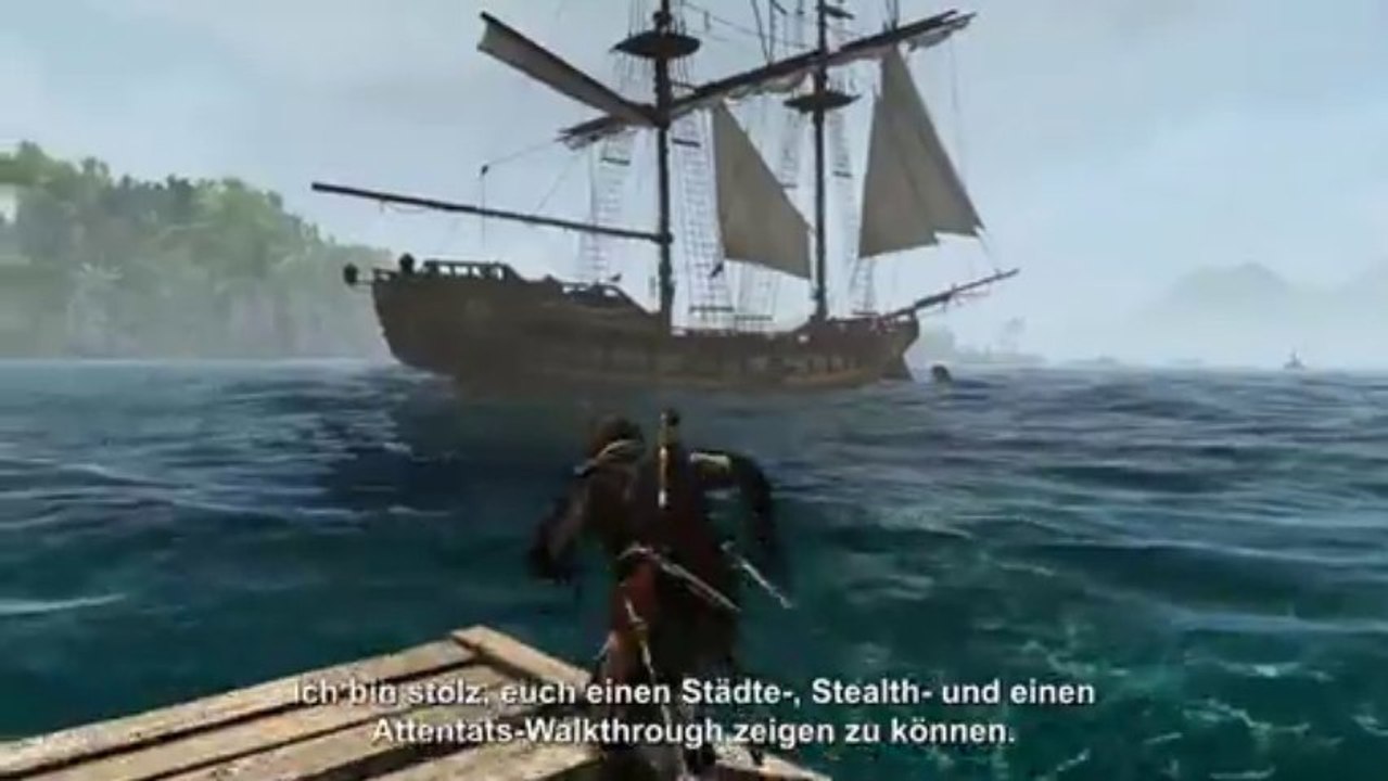 Assassins Creed 4: Black Flag | 'Stealth' Gameplay Walkthrough [EN+DE Untertitel] (2013) | FULL HD