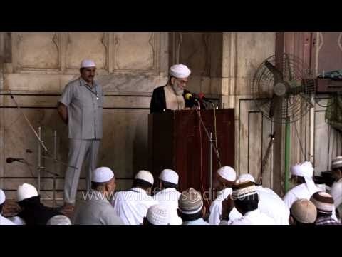 People gathered for Eid celebration at Jama Masjid