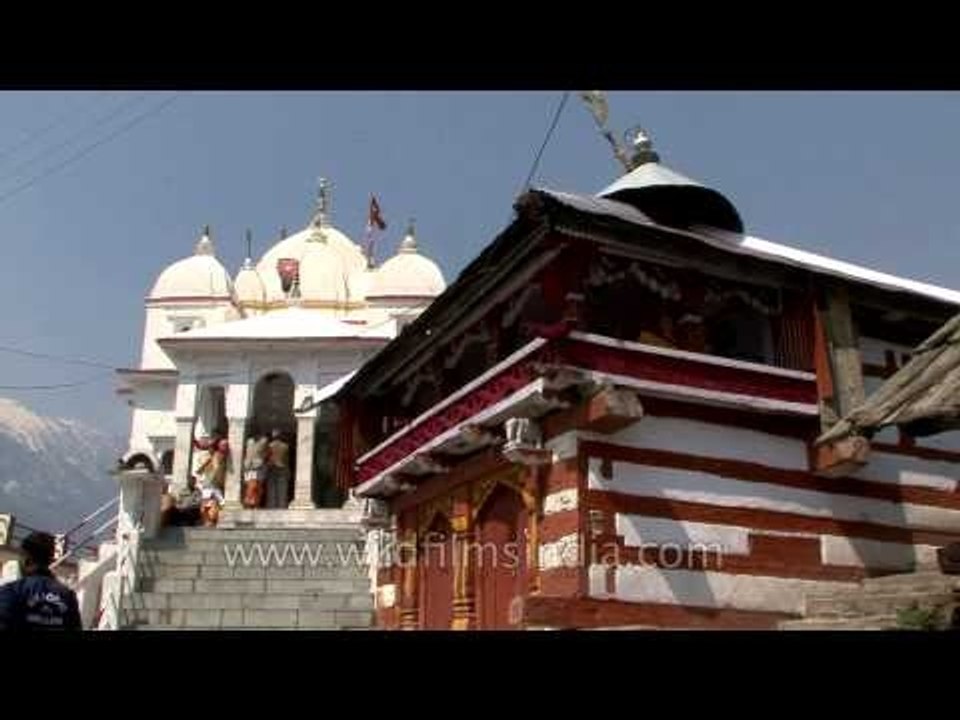 Garhwali wooden architecture around Gangotri Temple