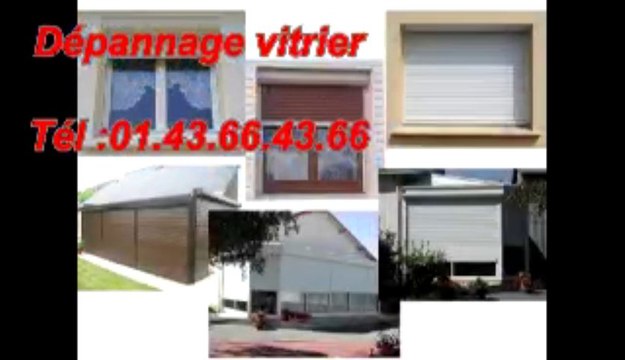 Dépannage vitrier Tél :01.43.66.43.66