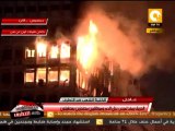 حريق مبنى المقاولين العرب برمسيس يمتد لمبنى بنك الدم وموظفين محتجزين يستغيثون