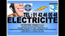 ELECTRICITE PARIS DEPANNAGE - TEL : 0142460048 - ELECTRICIEN AGREE - INTERVENTION PARIS BANLIEUE 24H/24 7J/7