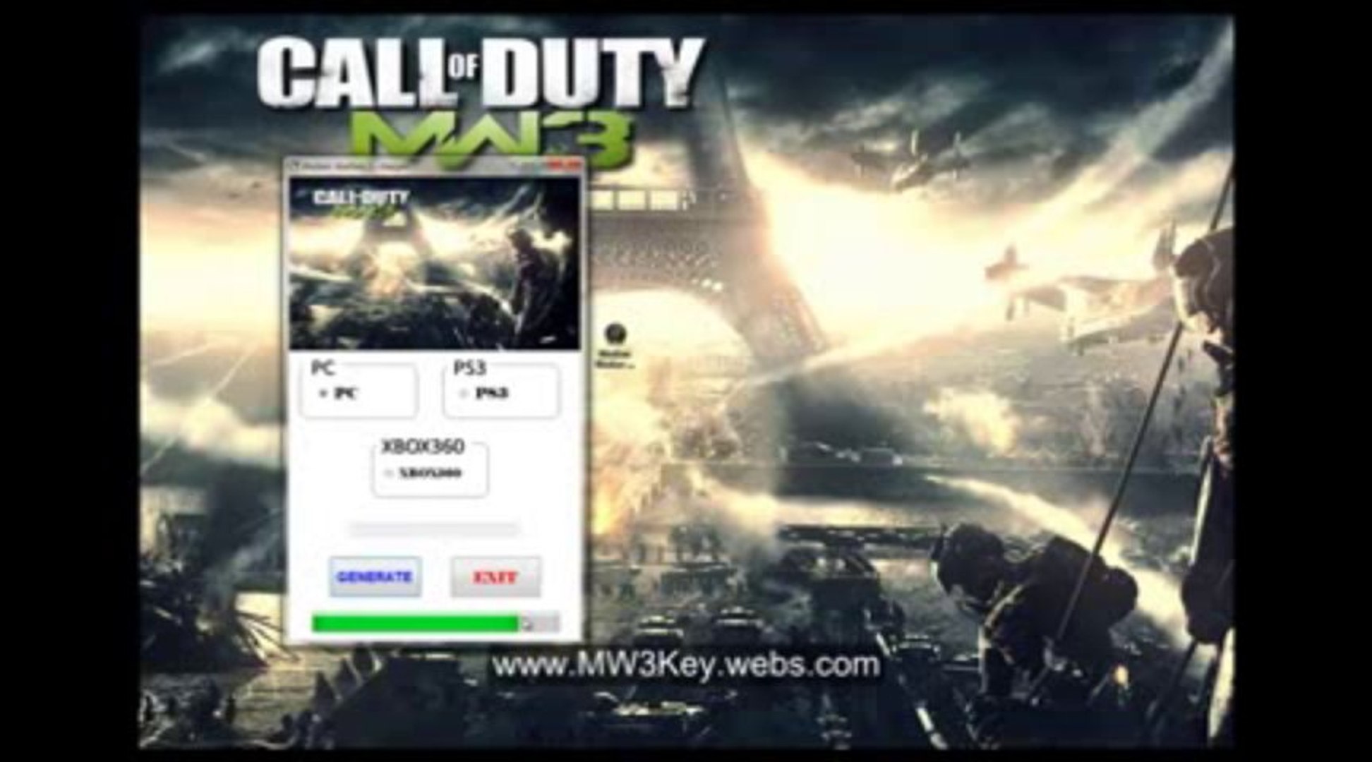 Modern Warfare 3 Keygen, Key GENERATOR [PC,PS3,XBOX360] - video Dailymotion