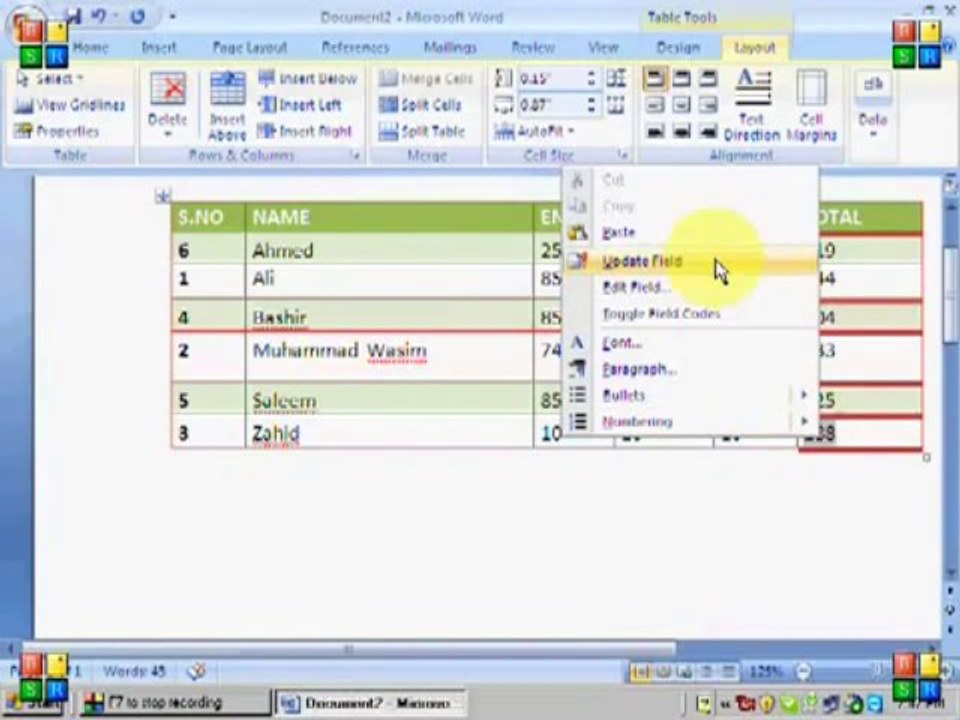 Word 2007 Tabs Part 8