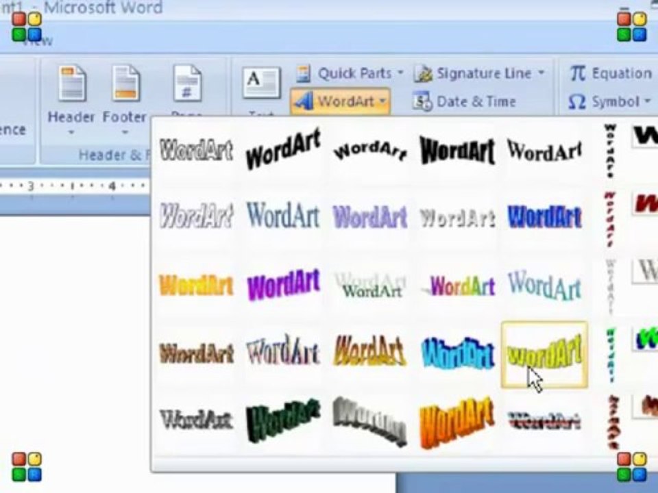 Word 2007 Tabs Part 13