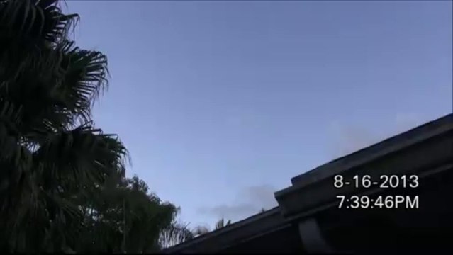 UFO over Miami, Florida 16 August 2013
