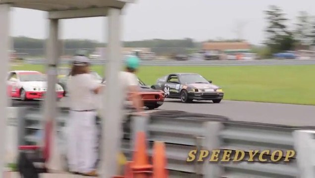 Upside Down Race Car On The Track!!!