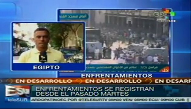 Continúan enfrentamientos en Egipto, más de mil detenidos