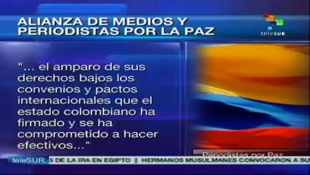 Colombia: Alianza de Medios y Periodistas por la Paz exige garantías