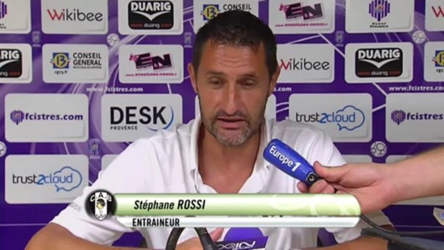 Conférence de presse FC Istres - CA Bastia (1-1) : José PASQUALETTI (FCIOP) - Stéphane ROSSI (CAB) - 2013/2014