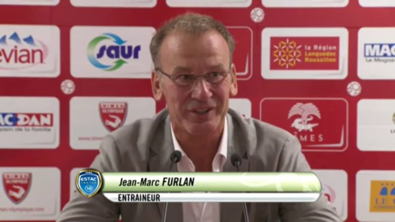 Conférence de presse Nîmes Olympique - ESTAC Troyes (3-2) : Victor ZVUNKA (NIMES) - Jean-Marc FURLAN (ESTAC) - 2013/2014