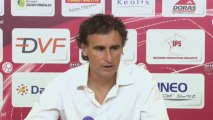 Conférence de presse Dijon FCO - Angers SCO (1-3) : Olivier DALL'OGLIO (DFCO) - Stéphane MOULIN (SCO) - 2013/2014