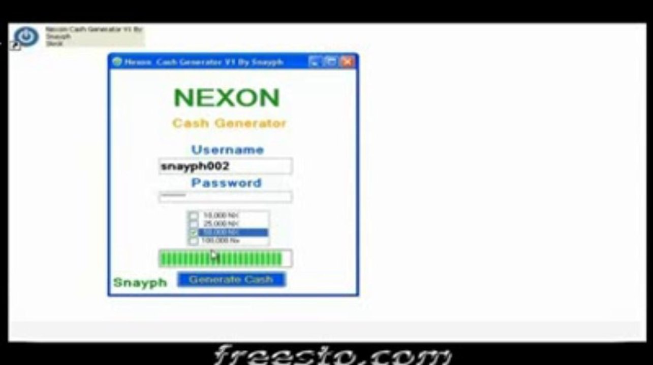 Nexon Nx Cash Generator 2013 - Card Code Free Hack Combat Arms Maplestory v3 No Surveys Download