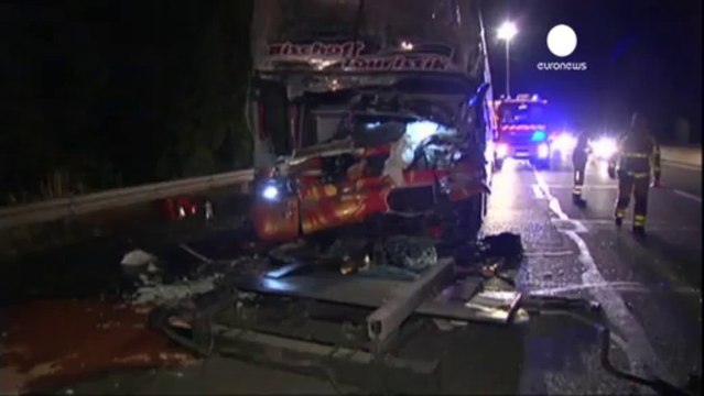 Dos muertos en un accidente de autobús de alemanes