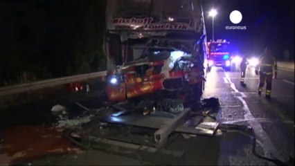 Dos muertos en un accidente de autobús de alemanes