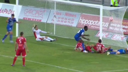 Nîmes Olympique (NIMES) - ESTAC Troyes (ESTAC) Le résumé du match (3ème journée) - 2013/2014