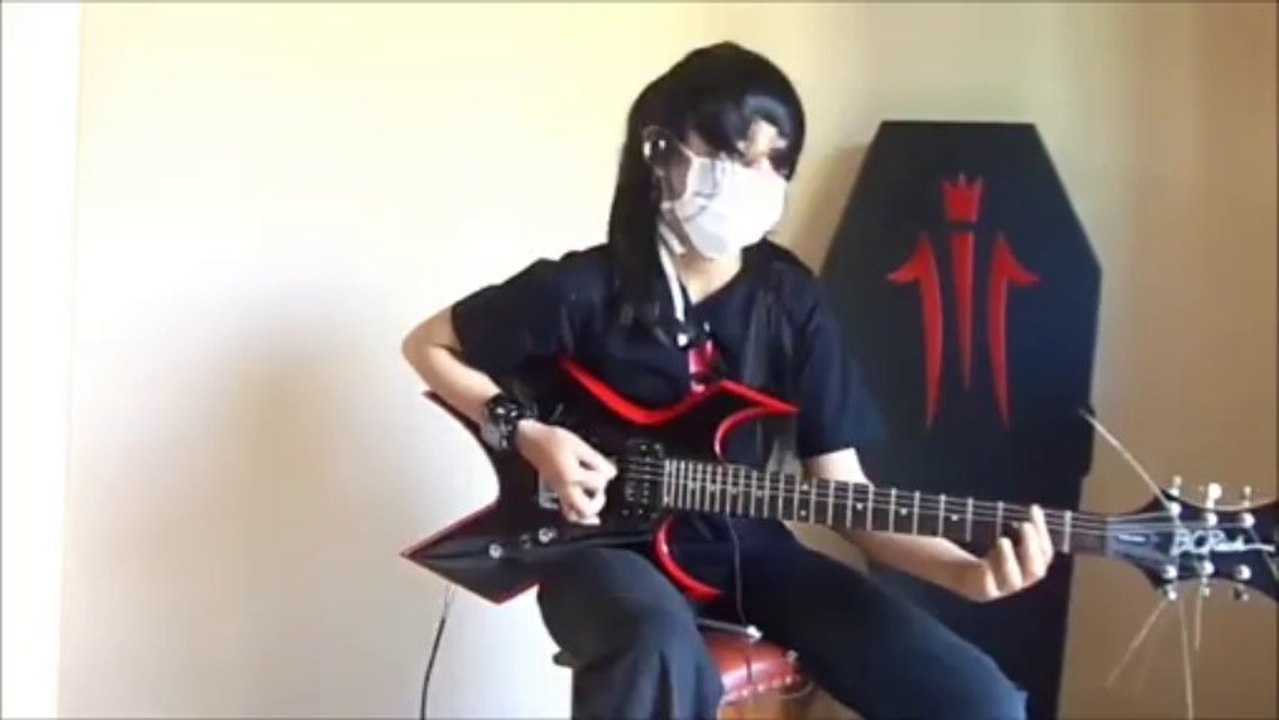 AWESOME Girl Playing Rock Guitar Cover Linkin Park "Lying From You"