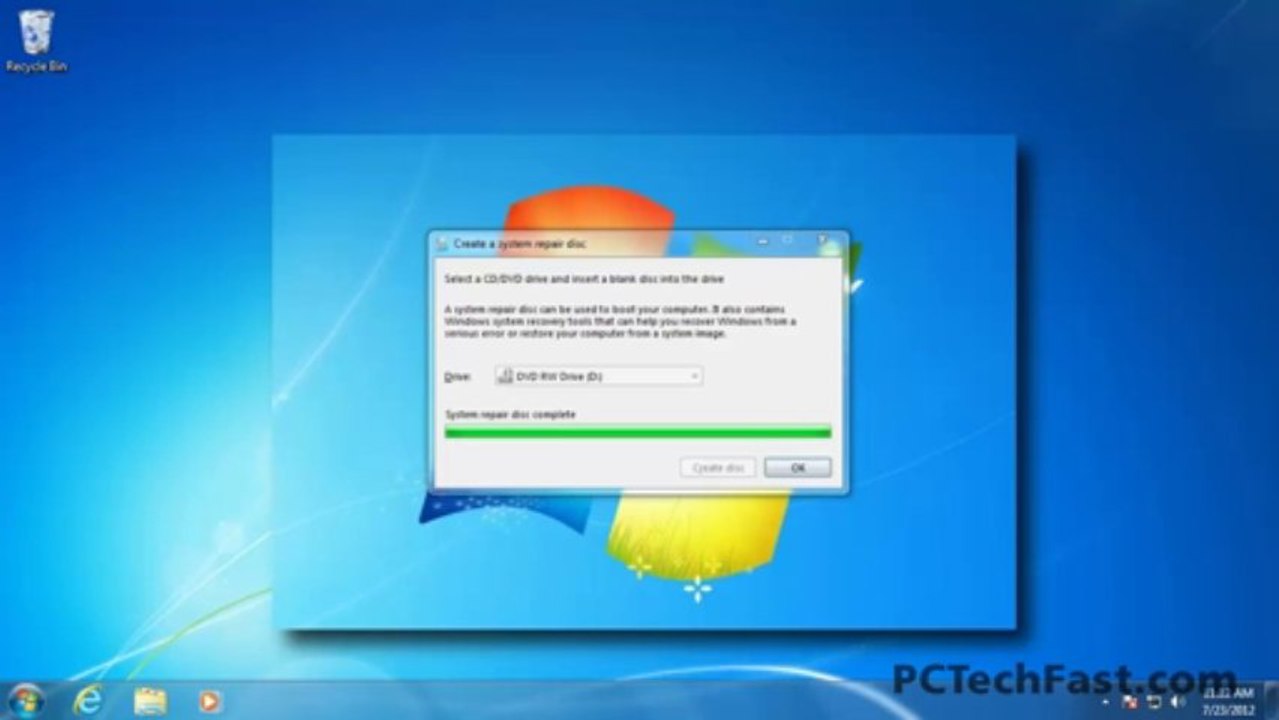 Creating a System Repair Disc