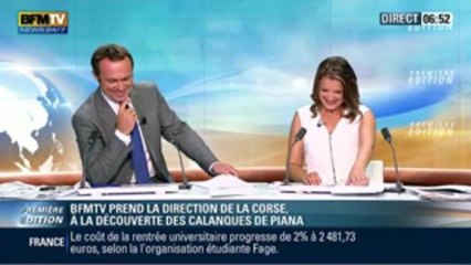 Le présentateur de BFMTV envoie un SMS en plein journal !